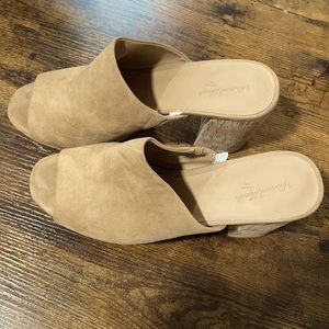 Cork Platform Mules